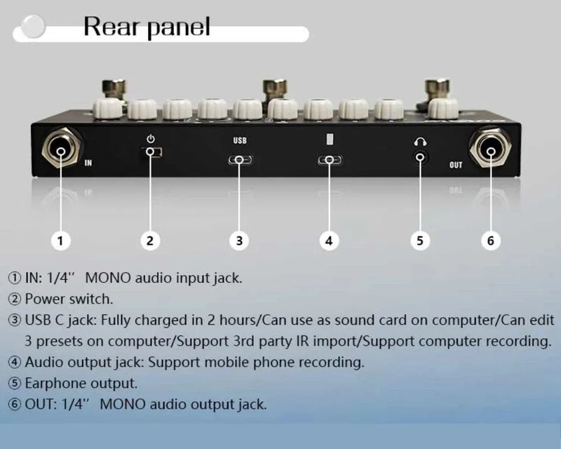 M VAVE CUBEBABY Delayed Multi-Effects  for Guitar/Bass/Acoustic with 8 Analog and Vocal Reverb Shaker Pedal