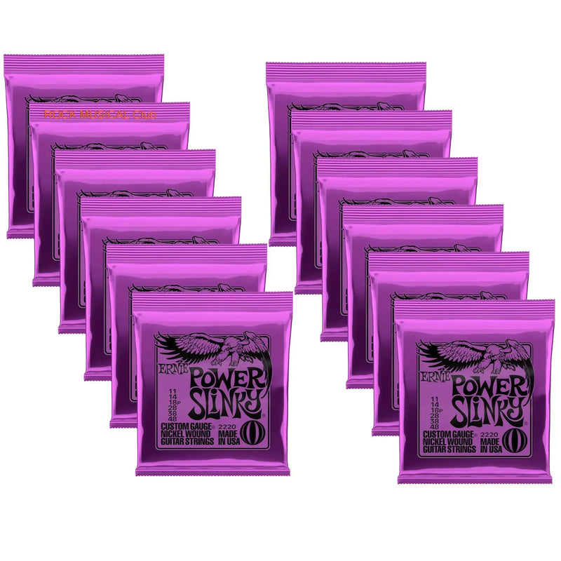 12 Pcs/Pack Electric Guitar Strings Set for Ernie Ball Replica 2221 2215 2225 Play Heavy Metal Rock Guitar Accessor Wholesale